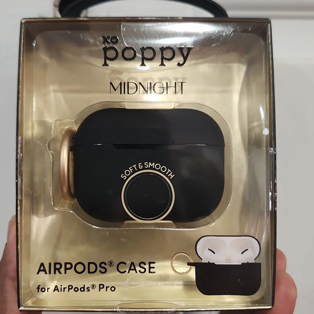 🖤▪️XO poppy ▪️Midnight Smooth  AirPods Pro Case
